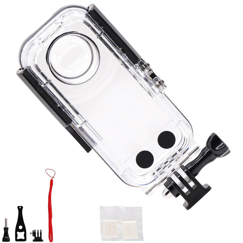 CASYDYEN 131 FT Dive Case for Insta 360 X3, Underwater Diving Waterproof Housing Shell for Insta 360 X3 Action Camera