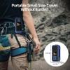 Emergency Weather Radio with IPX5 Waterproof Portable Bluetooth Speaker,USB-C Solar Hand Crank,NOAA Alarm AM FM Radio,Flashlight,SOS Alarm,2000mAh Cell Phone Charger for Camping and Survival (Blue) view 3