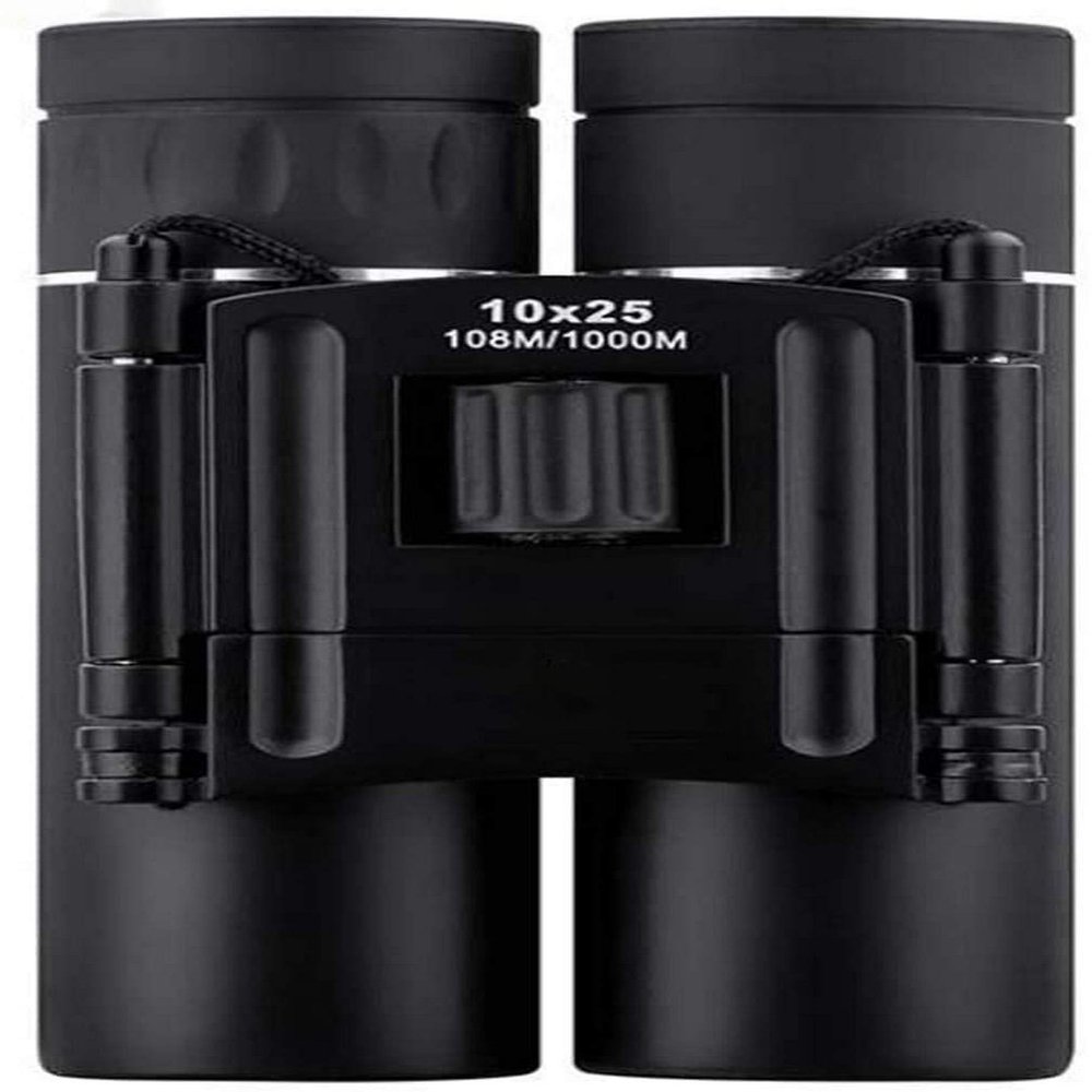 10x25 Compact Binocular for Adult,Folding Portable Binoculars, Lightweight Roof Prism Telescope for Bird Watching,
