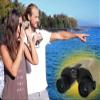 12X25 Mini Binoculars, Paul Children's Binoculars, Portable HDTelescope for Hunting Stargazing, Sports view 2