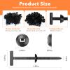 Eptchn FixBind Snap-Fit Nylon Fastening Clip for Car Repairs, Nylon Cable Tie Buckle, Heavy Duty Self-Locking Zip Ties with Button & Pin Lock,Car Fender Trunk Repair, Wire Bundling (50Pcs) view 2
