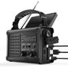 Emergency Radio, 12000mAh Solar Hand Crank NOAA Weather Radio, Black view 1