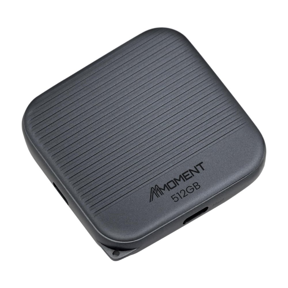 MMOMENT 512GB Magnetic External Portable SSD 950MB/s Read for ProRes 4K Phone SSD Compatible with MagSafe, USB-C, USB-A, iPhone 15/16, Mac, PC (MU P100)
