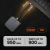 MMOMENT 512GB Magnetic External Portable SSD 950MB/s Read for ProRes 4K Phone SSD Compatible with MagSafe, USB-C, USB-A, iPhone 15/16, Mac, PC (MU P100) view 4