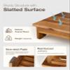 HOLANA 5 Wooden Step Stool for Adults (Fully Assembled), Sturdy 300 LBS view 3