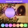 FUYO Decorative Lamp with Speaker with RGB Waterproof, Portable Night Light, Outdoor Table Lamp wiht Speaker, Floating Pool Light Outdoor Speaker for Indoor Patio view 2