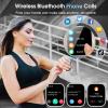 aycy Smart Watch for Men Women Bluetooth Call, 1.85" HD Touch Screen Fitness Watch with Sleep Heart Rate Monitor, 112+ Sports Modes, IP68 Waterproof Activity Trackers for Android iOS, Gray view 2
