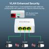 Gigabit PoE Extender 1 in 3 Out,30W Input 25W Output,Extend 100m(328ft) Power & Data Transmission,VLAN,PoE Repeater for IP Cameras,Wall Mount,Plug and Play,IEEE 802.3af/at,4kV Lightning Protection view 4
