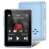 32GB MP3 Player for Kids, 1.8 inch Portable Small Music Bluetooth MP3 Player with Speaker, FM Radio, Voice Recorder, Alarm Clock, Stopwatch, Up to 512GB(Blue) view 1