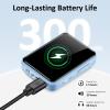 32GB MP3 Player for Kids, 1.8 inch Portable Small Music Bluetooth MP3 Player with Speaker, FM Radio, Voice Recorder, Alarm Clock, Stopwatch, Up to 512GB(Blue) view 3