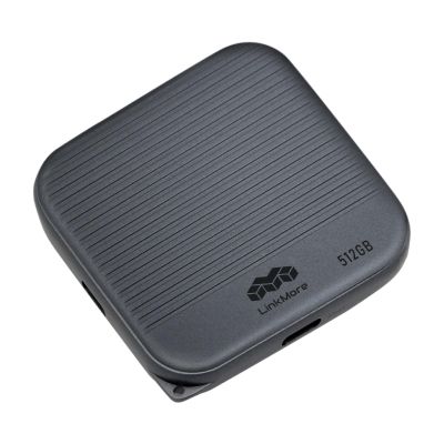 LinkMore 512GB Magnetic External Portable SSD 950MB/s Read for ProRes 4K Phone SSD Compatible with MagSafe, USB-C, USB-A, iPhone 15/16, Mac, PC (NR P100)
