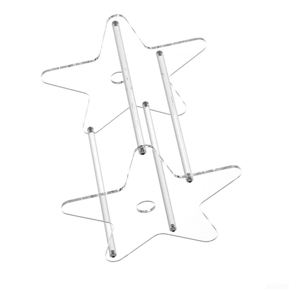Acrylic CD and Vinyl Record Organizer Rack for Home or Studio with Transparent Material and Easy to Assemble