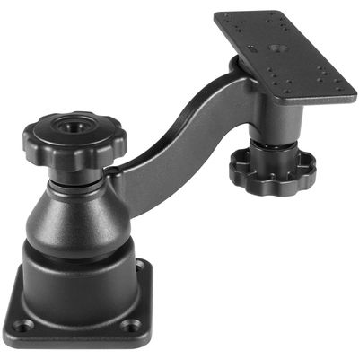 6" Swing Arm Mount Fishfinder for Fishfinders & Chartplotters 360 Rotation Universal Horizontal Mount Bracket for Garmin,for Lowrance,for Humminbird and More