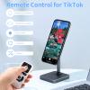 Wireless Camera Remote Control for iPhone, Control Phone Camera Shutter and Zoom, Control Scrolling Remote for Tiktok Videos, Page Turner for Kindle App, for iOS, Android, iPad (White) view 2