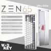 KEEBMONKEY WOBKEY Zen 65 65% Quick Release Wireless Mechanical Keyboard with RGB, CNC Aluminum Case, Hot-Swappable, VIA Support, BT/2.4G/USB-C Gaming Keyboard for Mac/Windows (Ultra Silver) view 2