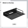22 Capacity Projector Mount, Aluminum Shelf With Black Finish, Wall Installation No Drilling, With Anti-Slip Bar, Vented Holder For Router view 3