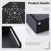 22 Capacity Projector Mount, Aluminum Shelf With Black Finish, Wall Installation No Drilling, With Anti-Slip Bar, Vented Holder For Router view 4