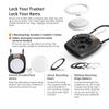 [Apple MFi Certified] iOS GPS Tracker Tag & Holder Case with Combo Cable Lock, Compatible with Apple Find My, Locking AirTag Holder for Luggage Travel Tracking, Backpack, Suitcase, Kids School Bag view 2