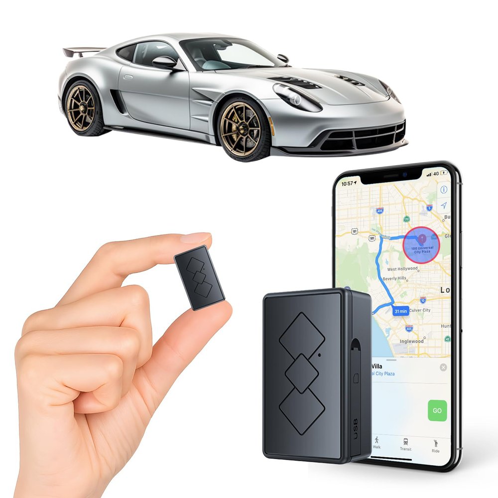 Mini GPS Tracker for Vehicles,Portable Real Time Magnetic GPS Tracking Device for Car, Full Global Coverage Location Tracker for Kids,Dogs,Trucks/Person,No Subscription Required/No Monthly Fee