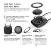 [Apple MFi Certified] iOS Tracker Tag & Holder with Combination Lock, Compatible with Apple Find My, AirTag Holder Case, GPS Tracker Luggage Lock for Travel Essentials, Suitcase, Backpack, Kids, Bag view 2