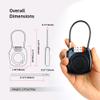 [Apple MFi Certified] iOS Tracker Tag & Holder with Combination Lock, Compatible with Apple Find My, AirTag Holder Case, GPS Tracker Luggage Lock for Travel Essentials, Suitcase, Backpack, Kids, Bag view 4
