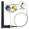 BOOBRIE WiFi Antenna Dual Band 2.4Ghz/5Ghz/5.8 GHz RP-SMA Male WiFi Aerial and 25cm U.FL MHF4 to RP-SMA Female Pigtail 0.81mm for Wireless Mini-PCI Express PCIE Network Card Adapter view 3