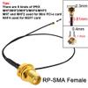 BOOBRIE WiFi Antenna Dual Band 2.4Ghz/5Ghz/5.8 GHz RP-SMA Male WiFi Aerial and 25cm U.FL MHF4 to RP-SMA Female Pigtail 0.81mm for Wireless Mini-PCI Express PCIE Network Card Adapter view 4