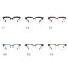 weiyuchen Male Blue Light Blocking Glasses Frame Half Frame Fashion Eyeglasses Square Tr90 Acetate Temple Glasses (red brown gold) view 4