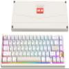 KEEBMONKEY WOBKEY Zen 65 65% Quick Release Wireless Mechanical Keyboard with RGB, CNC Aluminum Case, Hot-Swappable, VIA Support, BT/2.4G/USB-C Gaming Keyboard for Mac/Windows (Ultra White Gold) view 1