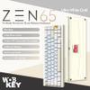 KEEBMONKEY WOBKEY Zen 65 65% Quick Release Wireless Mechanical Keyboard with RGB, CNC Aluminum Case, Hot-Swappable, VIA Support, BT/2.4G/USB-C Gaming Keyboard for Mac/Windows (Ultra White Gold) view 2