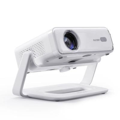 Aurzen D1 Smart Projector and 180 Adjustable Projector Stand Bundle Home Theater Ready, -Inch Screw Compatible