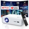 Aurzen D1 Smart Projector and 180 Adjustable Projector Stand Bundle  Home Theater Ready, -Inch Screw Compatible view 2