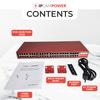 IPCamPower 24 Port 802.3bt POE++ Extreme Power POE Injector Hub, 90 Watts on Each Port, 900 Total Watts Budget, Up to 10G 10/100/1000/10000 Speeds Each Port view 4
