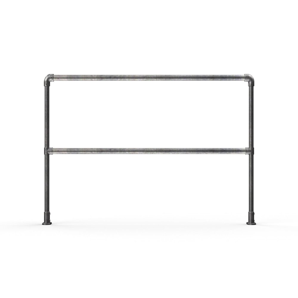 Safety Rail Co. OSHA Compliant Industrial Safety Railing Surface Mount 6 Feet