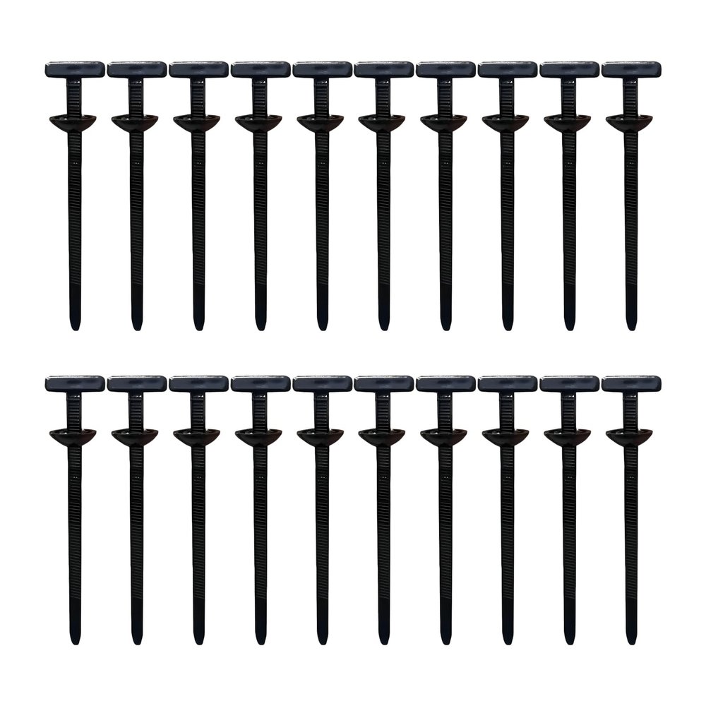 30PCS Nylon Universal Cable Tie Buckle Heavy Duty Self-Locking Zip Ties with Pin Button UV Resistant for Car Daily Fixing Bumper Trunk Lining Home Wire Bundling Emergency 3.51x0.74x0.51inch