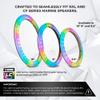 DS18 NXL-DLRING8 8 Marine LED Acrylic Spacer Ring  Waterproof Digital Light Ring for NXL & CF Series Speakers  Fits Most 8" Marine Speakers  Bluetooth App Control Compatible view 3