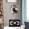 Black Retroge Phonograph Record Player Multifunction Old Radio Stereo Subwoofer Ornaments Turntables Gift Ornaments 38 * 30 * 74Cm view 4