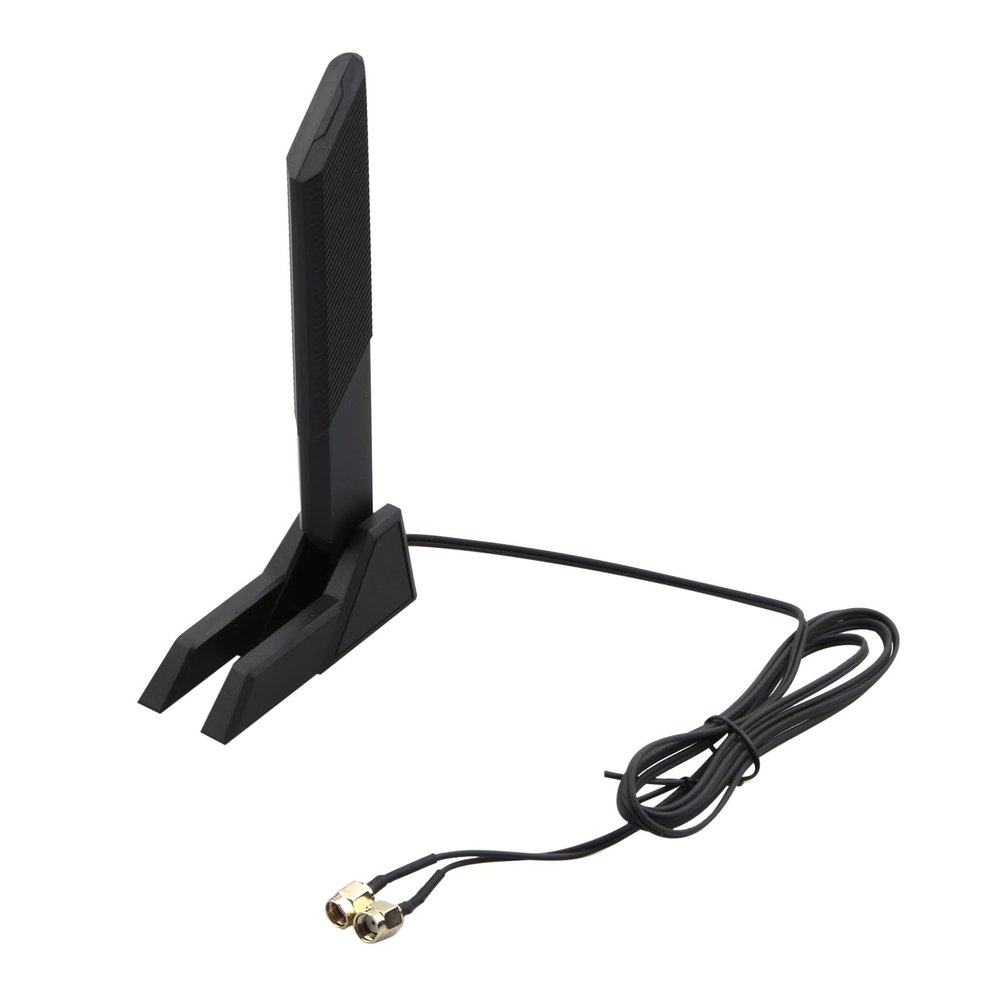 Tri-Band WiFi Antenna RP-SMA Male Connector Support 802.11 ax/b/a/ac/g 180 Adjustable Omni-Directional Antenna for PC