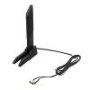 Tri-Band WiFi Antenna RP-SMA Male Connector Support 802.11 ax/b/a/ac/g 180 Adjustable Omni-Directional Antenna for PC view 1