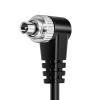 Flashing Synchronization Cord PC Flashing Syncing Cable for Studio Lighting PC to Connection Featuring AntiRust Flexible Spring Coiled Syncing Line view 3