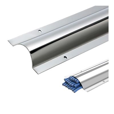 3.3' Stainless Steel Wire Guard/Raceway Cord Cover, Cable Management Hider/Protector with Screws for Home/School/Factory/Office(No.9,10pcs)