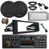 Blaupunkt Frankfurt Single DIN 90's Retro Classic Bluetooth Receiver, 2X 6.5 70W 3-Way Slim Car Speakers w/Adapters, Wire, Cover, Handlebar Control, Radio Install Kit for 98-2013 Harley Davidson view 1