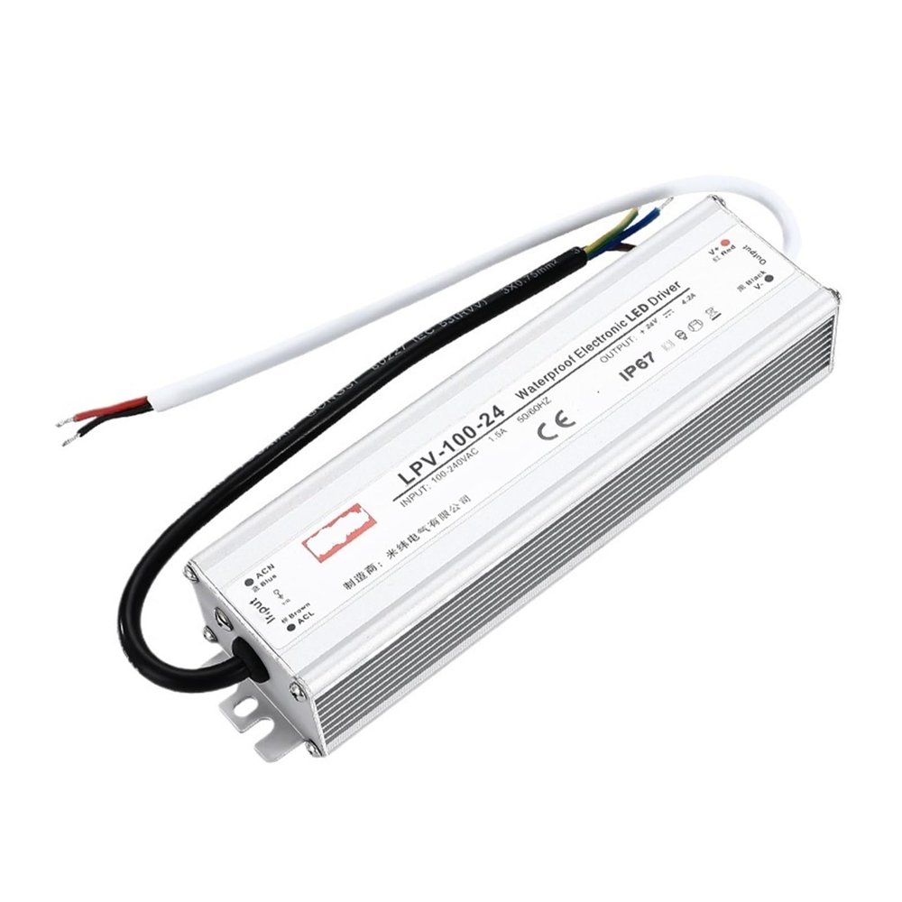 100-24 Waterproof Switch Power Supply AC-DC 100W 100-240VAC 24VDC 5A