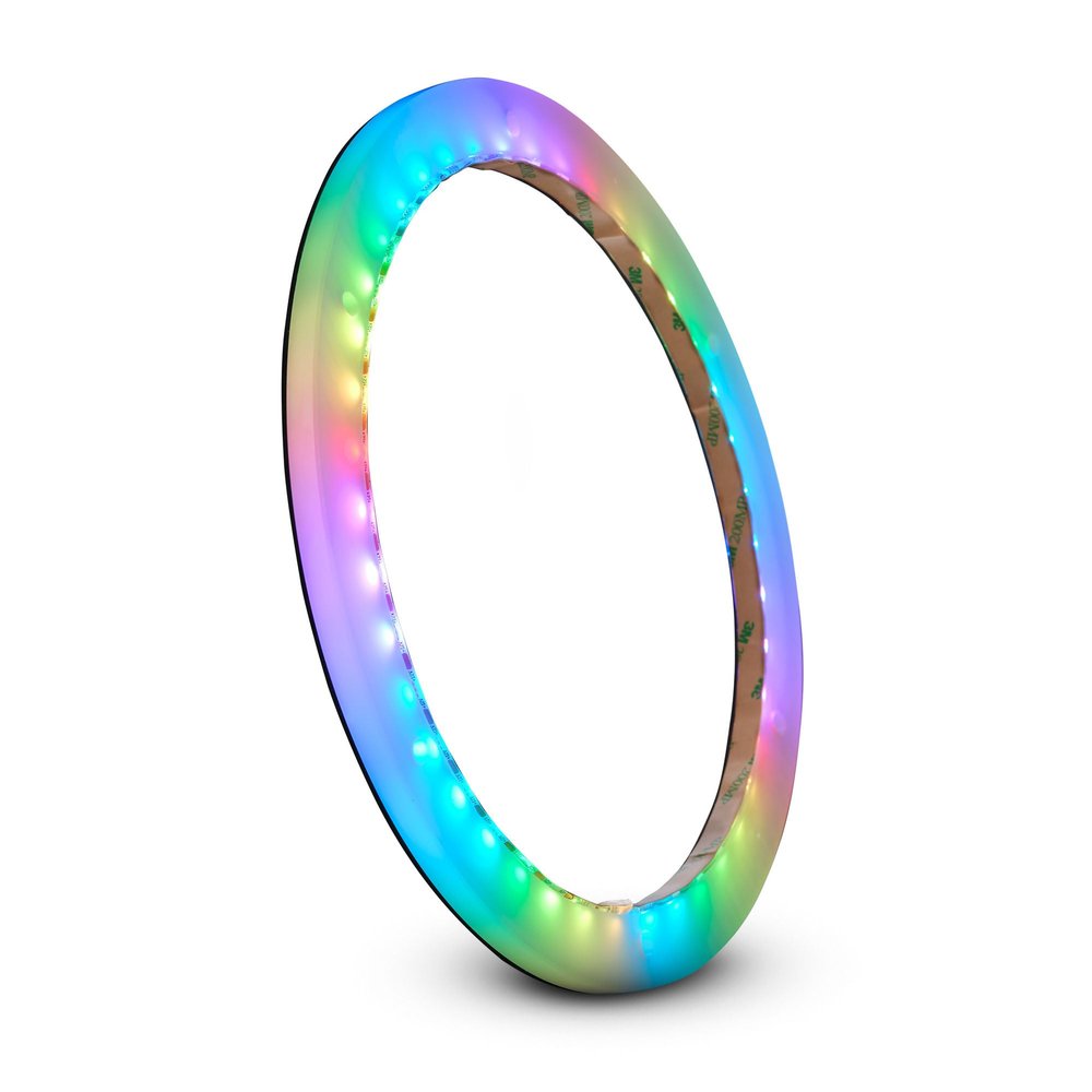 DS18 NXL-DLRING10 10 Marine LED Acrylic Spacer Ring  Waterproof Digital Light Ring for NXL & CF Series Speakers  Fits Most 10" Marine Speakers  Bluetooth App Control Compatible