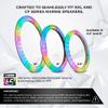 DS18 NXL-DLRING10 10 Marine LED Acrylic Spacer Ring  Waterproof Digital Light Ring for NXL & CF Series Speakers  Fits Most 10" Marine Speakers  Bluetooth App Control Compatible view 3