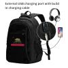 AHUNARLOP California Republic Flag Travel Backpack, Extra Large 50L Laptop Backpacks for Men Women, College Backpacks Work Bag with USB Charging Port Fits 17 Inch Computer, Black view 2