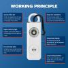 CATHATRR Song Alarm Keychain with Light Safe Sound Alarm Security Protections Devices Rechargeable Security Rechargeable view 4