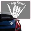 Stay Feral Transfer Vinyl Decal Sticker for Car, Laptop, Tumbler and More # A019819-12 x 12" view 1