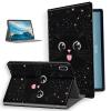 for Samsung Galaxy Tab S7 FE Tablet CasePU Leather Folio Cover with Auto Sleep/Wake,Stand-Style Shockproof Protective Case for Galaxy Tab S7 FE,Cute Cartoon Cat with Golden Starlight view 1