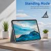 for Samsung Galaxy Tab S7 FE Tablet CasePU Leather Folio Cover with Auto Sleep/Wake,Stand-Style Shockproof Protective Case for Galaxy Tab S7 FE,Cute Cartoon Cat with Golden Starlight view 3